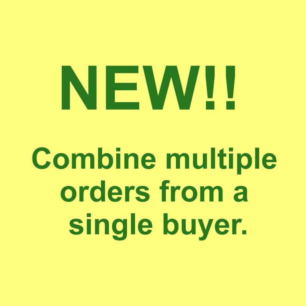NOW sellers can combine multiple orders from a single buyer within 24 hours!!